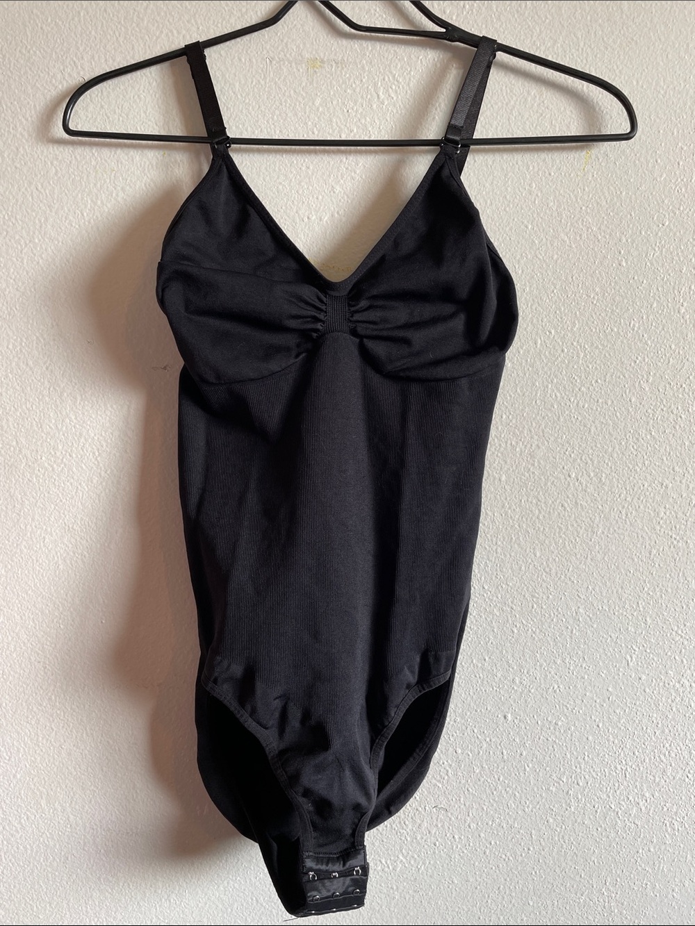 Women’s Black Shapewear Bodysuit with Adjustable Straps